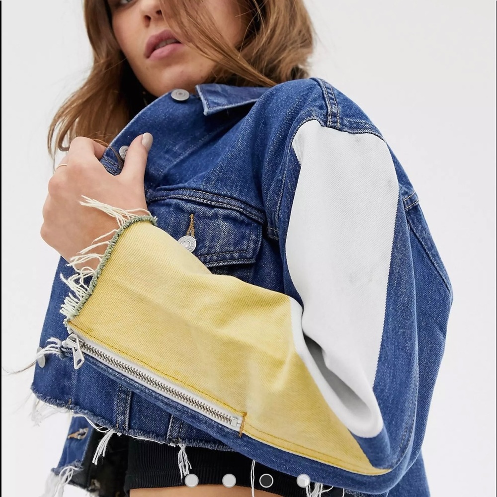 Levi’s Color Block Detail Cutoff Trucker Jacket